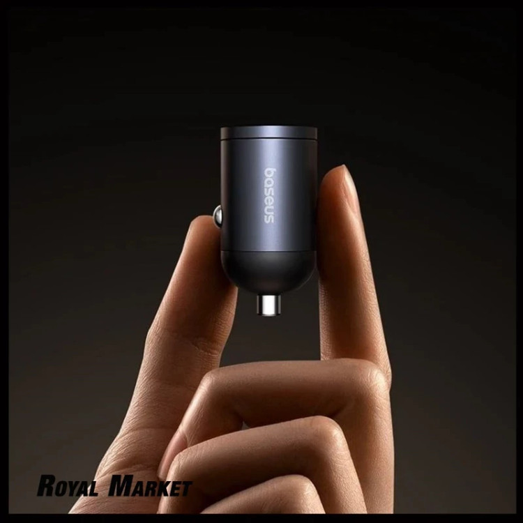 شارژر فندکی بیسوس Tiny Star Mini 30W دو پورت U+C