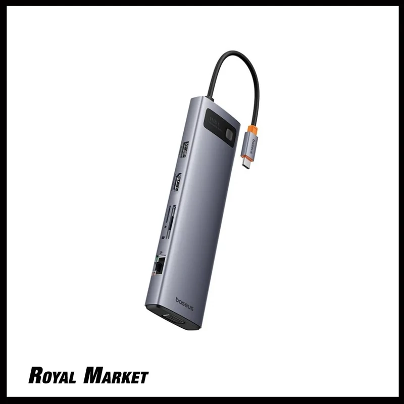 هاب 11 پورت بیسوس Metal Gleam HDMI LAN VGA PD مدل BS-OH147
