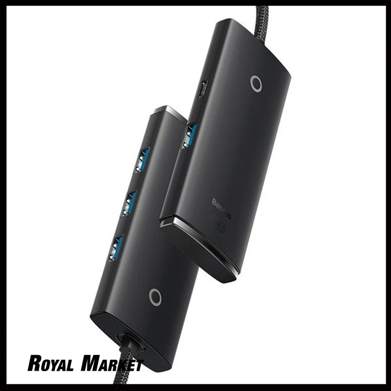 هاب تایپسی بیسوس 4 پورت USB 3.0 مدل BS-OH016 کابل 1 متری
