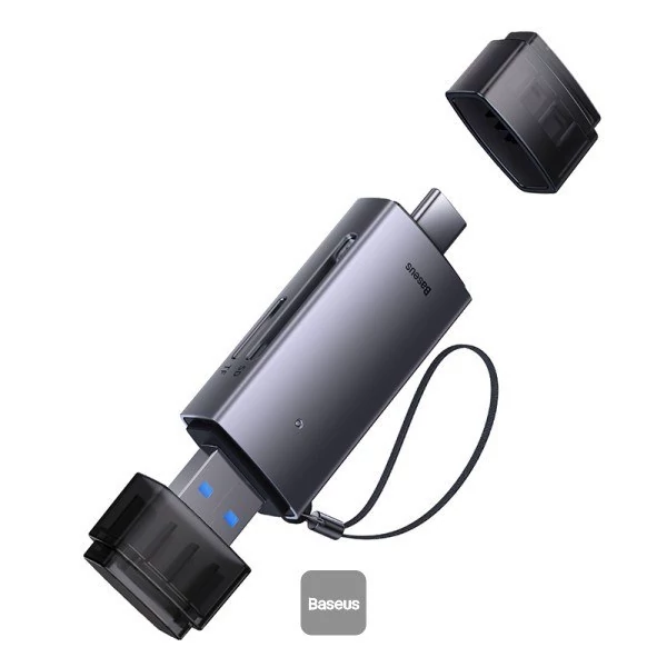 کارت خوان بیسوس USB-A و Type-C برای SD و microSD (TF)