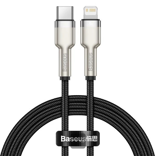 کابل شارژ سریع آیفون بیسوس Cafule Series Type-C به Lightning توان 20 وات طول 1 متر