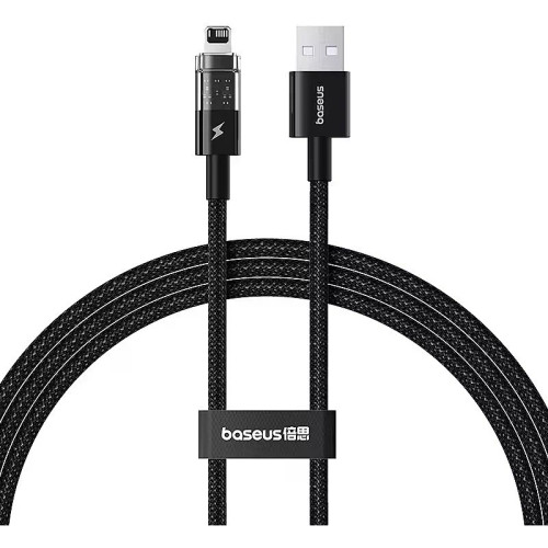 کابل شارژ سریع آیفون بیسوس Gem USB-A به Lightning جریان 2.4 آمپر طول 1 متر