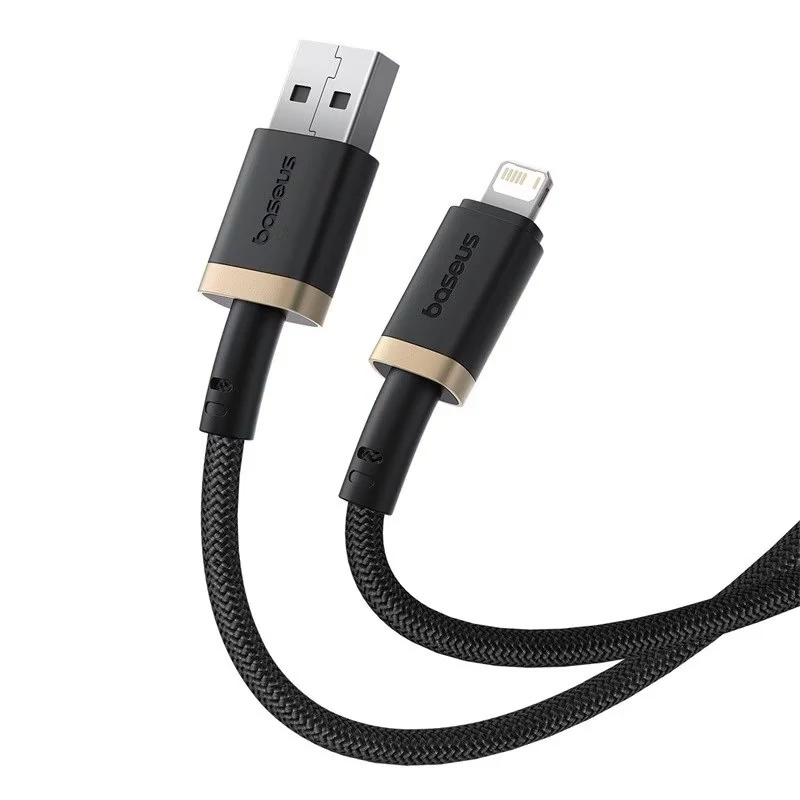 کابل شارژ سریع آیفون بیسوس Dura USB-A به Lightning جریان 2.4 آمپر طول 1 متر