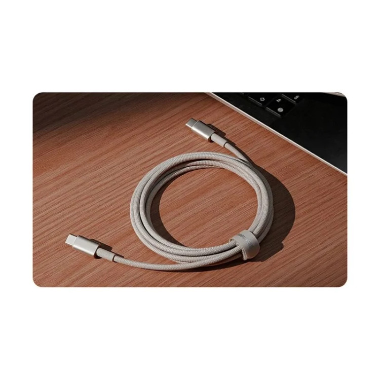 کابل شارژ سریع Type-C بیسوس Tungsten Gold توان 100 وات طول 1 متر