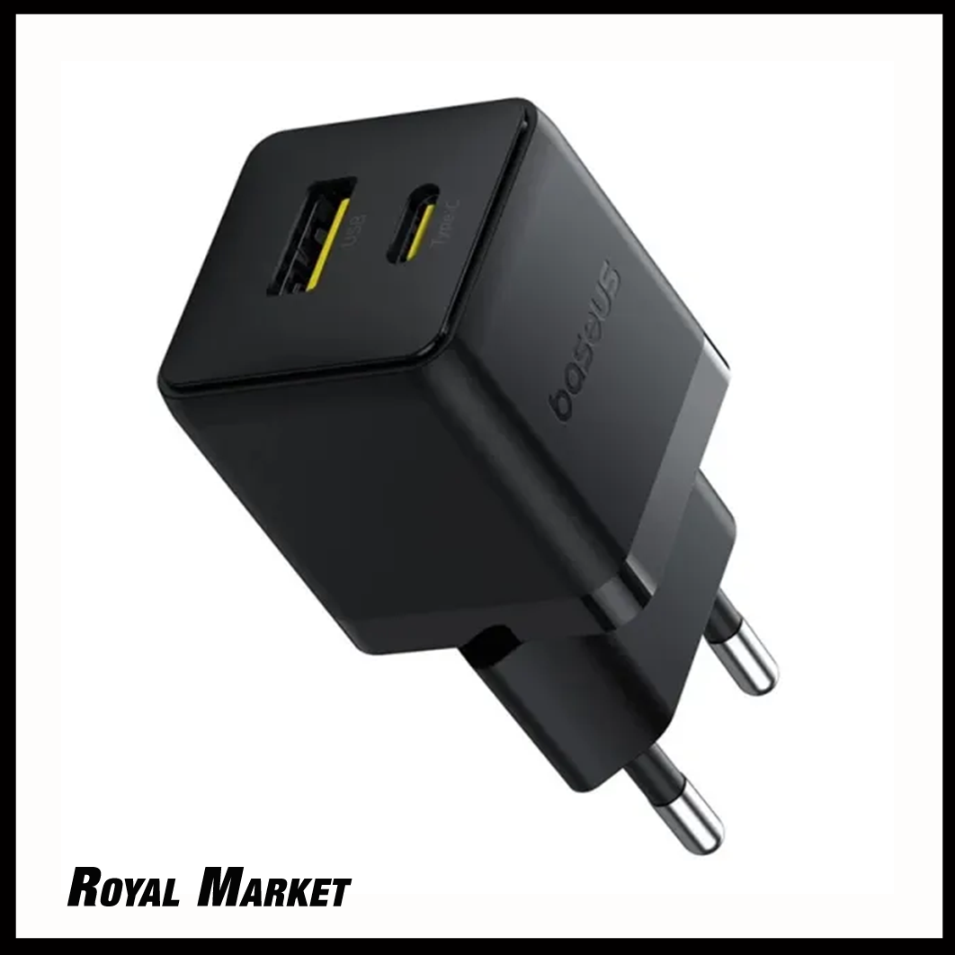 شارژر دیواری بیسوس Palm 20W دو پورت C+U