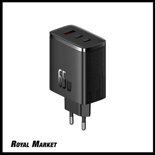 شارژر دیواری بیسوس Cube Pro 65W سه پورت