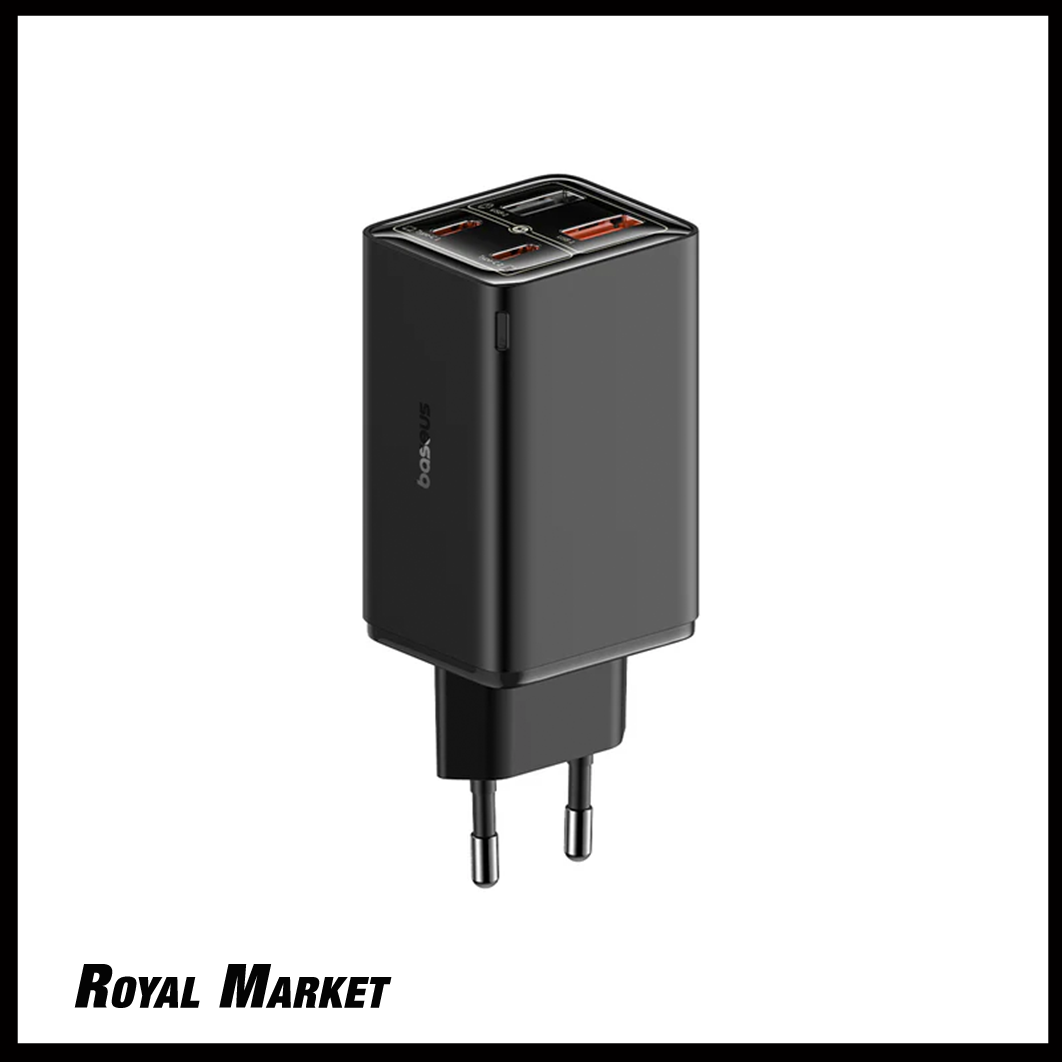 شارژر دیواری بیسوس GaN6 Pro 65W چهار پورت