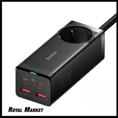 شارژر رومیزی بیسوس PowerStrip 100W پنج پورت