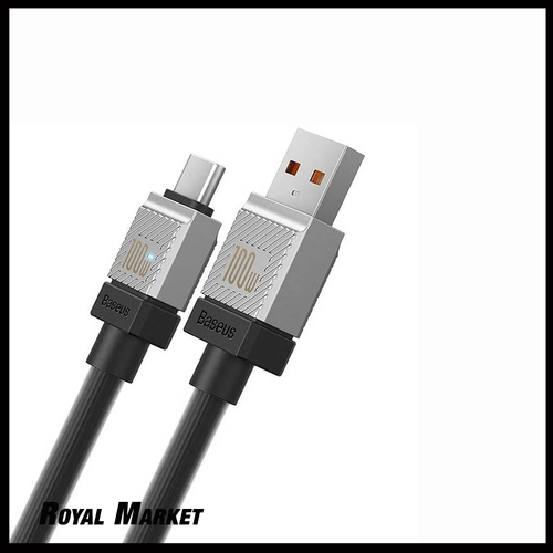 کابل شارژ سریع Type-C بیسوس CoolPlay Series USB-A به Type-C توان 100 وات طول 2 متر