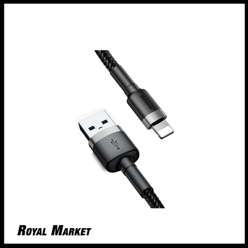 کابل شارژ سریع آیفون بیسوس Cafule Series USB-A به Lightning جریان 2.4 آمپر طول 1 متر